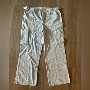 SO high rise cargo wide leg with adjustable waist